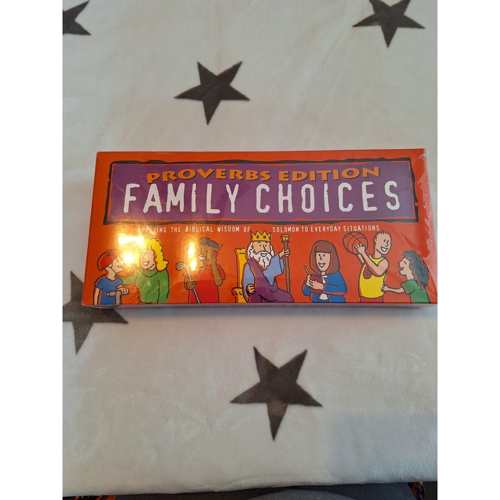 Family Choices Proverb Edition BOARD GAME Discontinued 2002 Learning Xian Morals